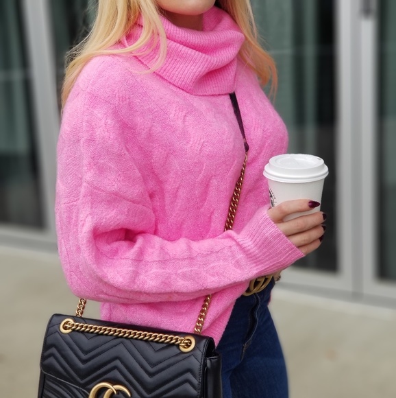 Pink Cable Knit Sweater - Picture 3 of 4
